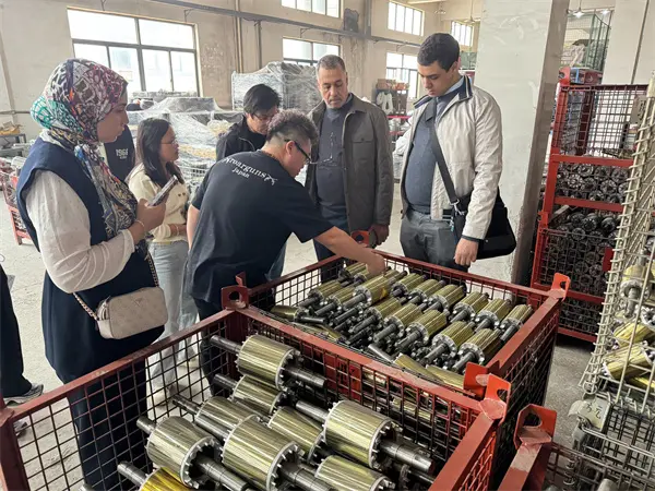 International clients visiting the factory