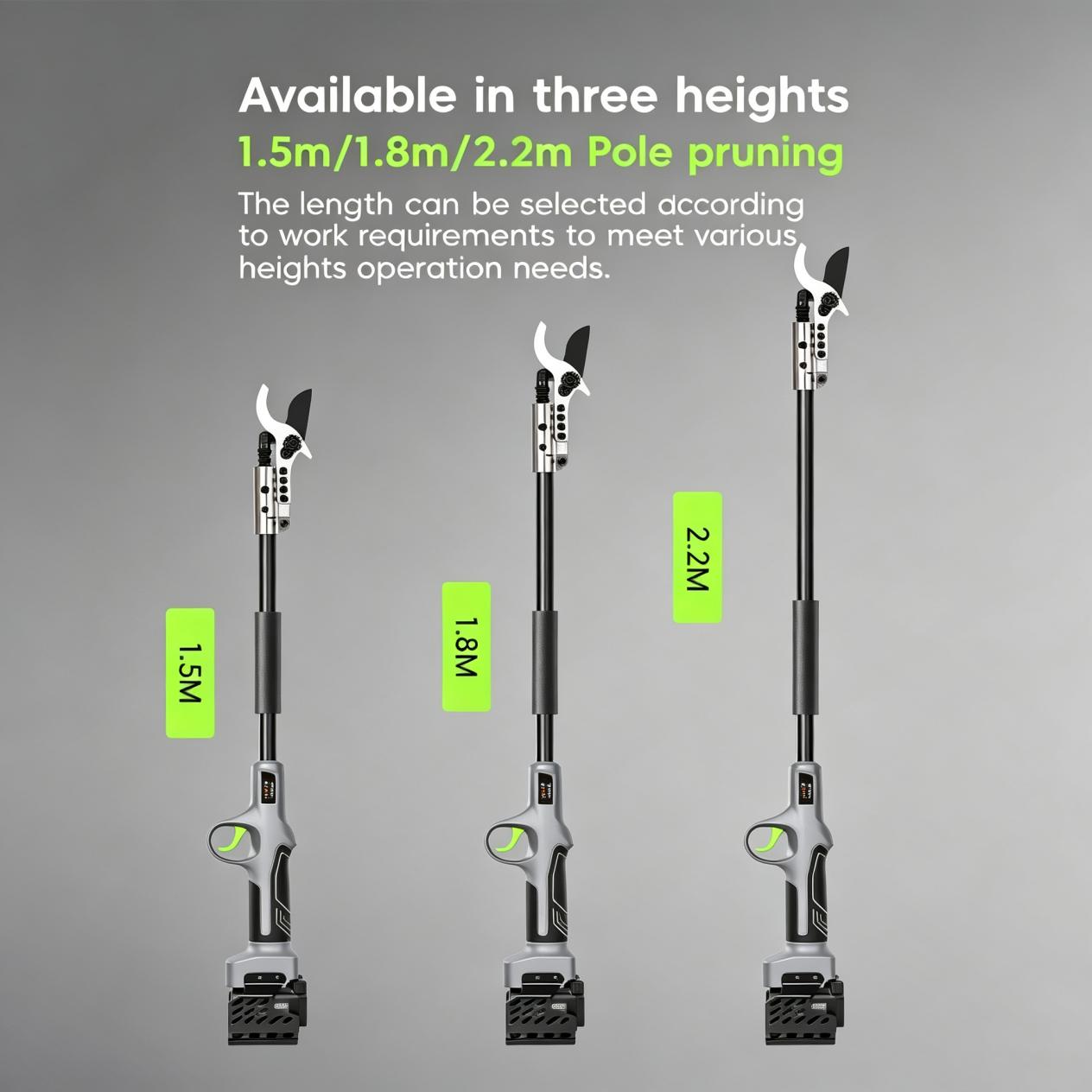 Three Adjustable Pole Lengths