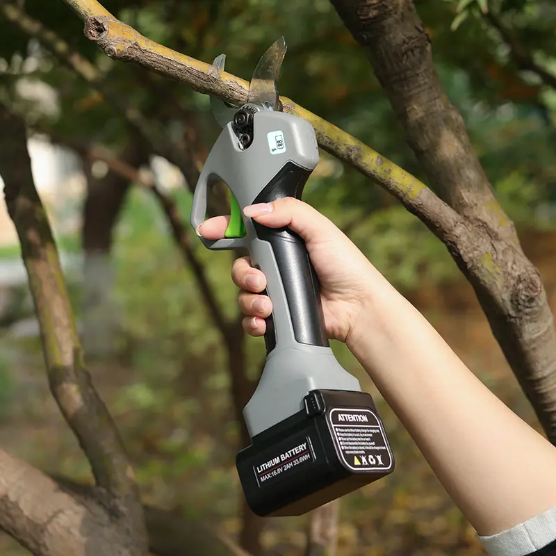 Custom 16.8V Electric Pruning Shear with HD Digital Screen - Efficient Gardening Tool from China Suppliers and Factory Supplier, Company