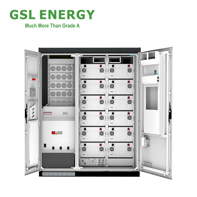 Sistema de Armazenamento Solar Comercial de Alta Tensão Gsl Energy OEM Bess de Íon de Lítio LiFePO4 Solução de Energia Industrial e Comercial