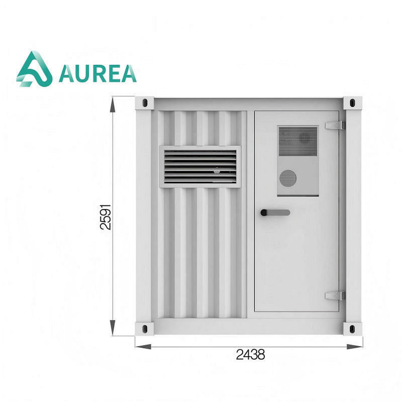 Aurea 1MW Sistema Solar 2mwh 1mwh Usina de Energia Solar Bateria de Lítio Fazenda Solar Tudo em Um Sistema de Armazenamento de Energia Bess