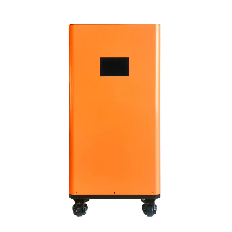 Sistema de Armazenamento de Energia Doméstica 48V Laranja e Preto