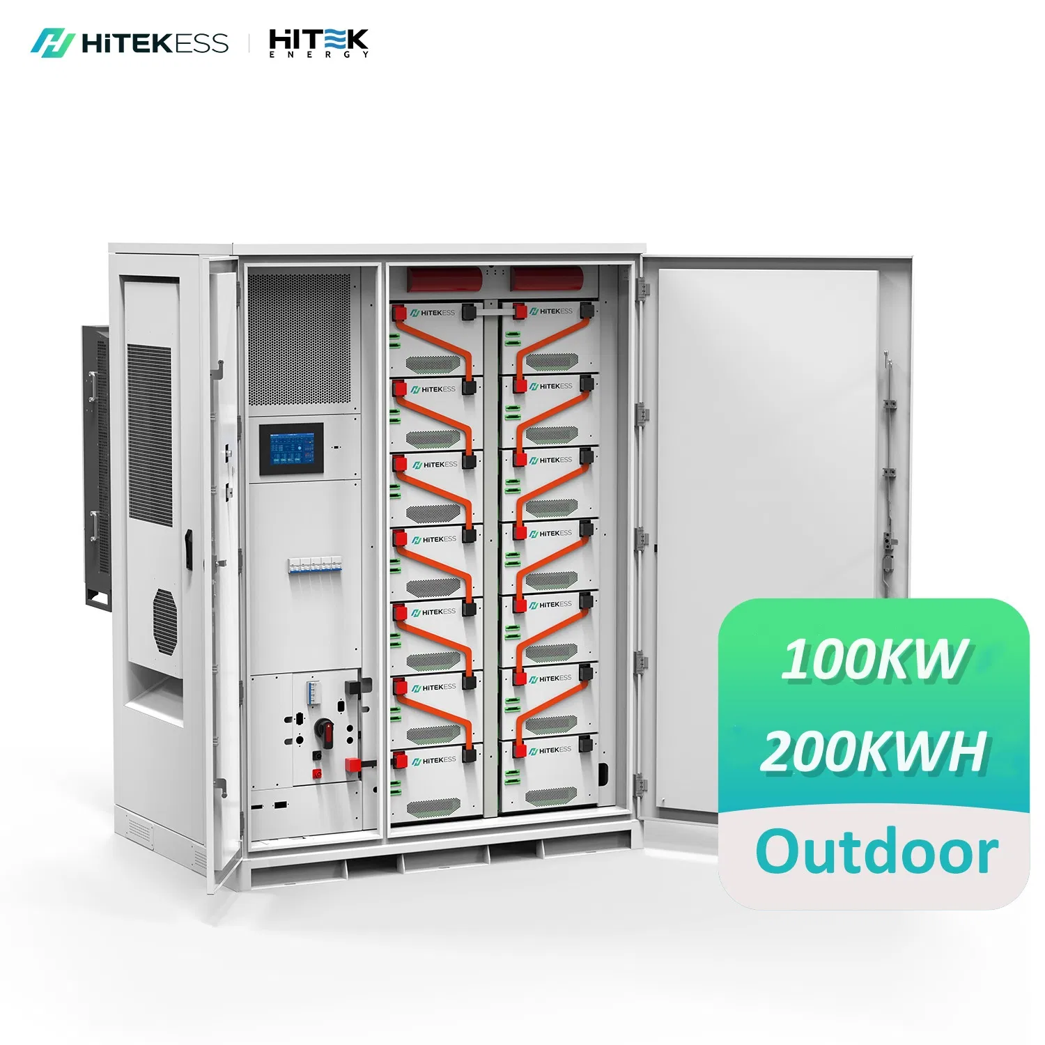 Hitek Tudo em Um Off Grid 50kw 100kw 150kw 200kw 250kw 500kw Sistema de Armazenamento de Energia Solar Bess 1MW Sistema Solar Híbrido com Armário de Bateria Distribuída