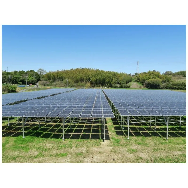 Fazenda Solar Híbrida Suporte Solar Usina Solar Montagem Bateria Solar Sistema de Armazenamento de Energia