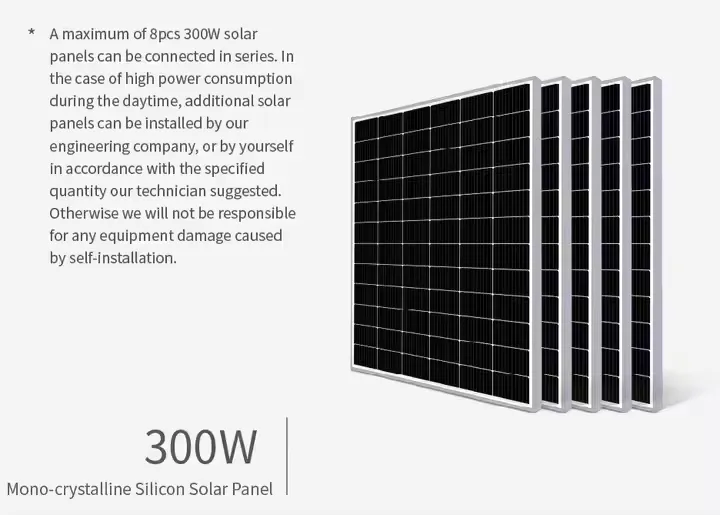Sistema de Armazenamento de Energia Solar para Residências, Kit Solar Portátil, Sistema Solar Personalizado Off-Grid