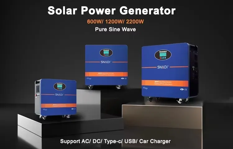 Gerador Solar Estação de Energia Portátil com Carga Solar 5kw Sistema de Armazenamento de Energia de Lítio