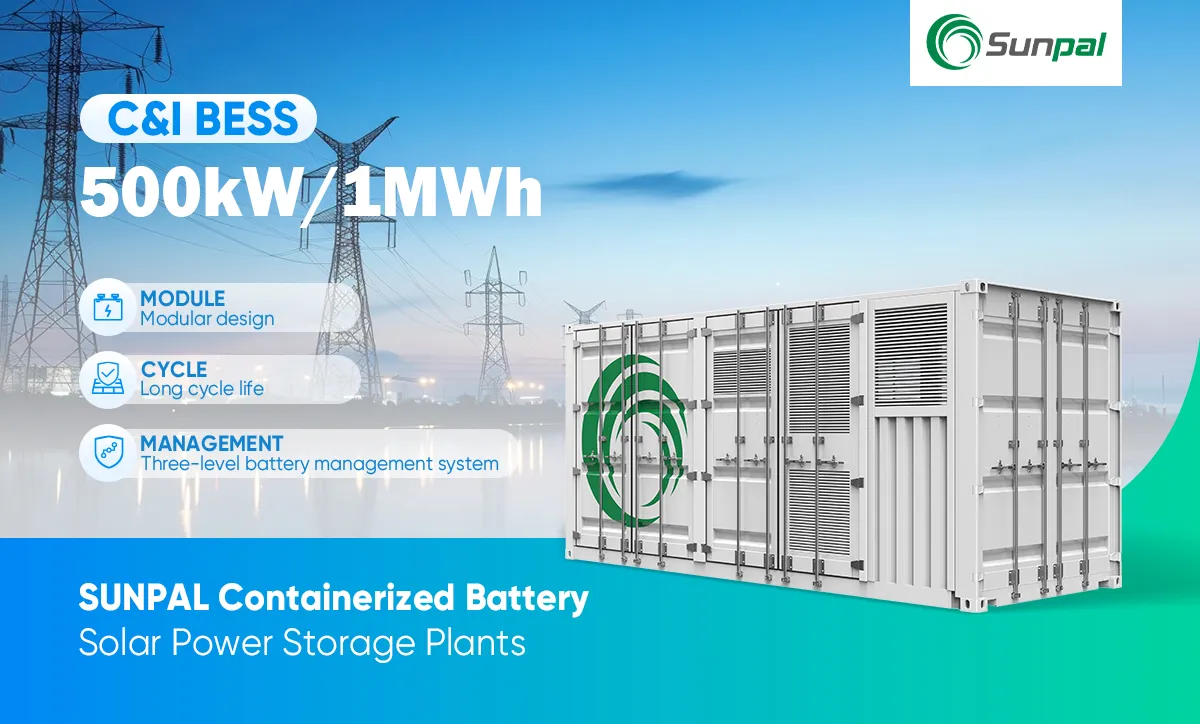 Sistema de Energia Solar com Bateria Comercial 500kW 700kW 850kW 1Mw Armário de Armazenamento de Bateria Solar