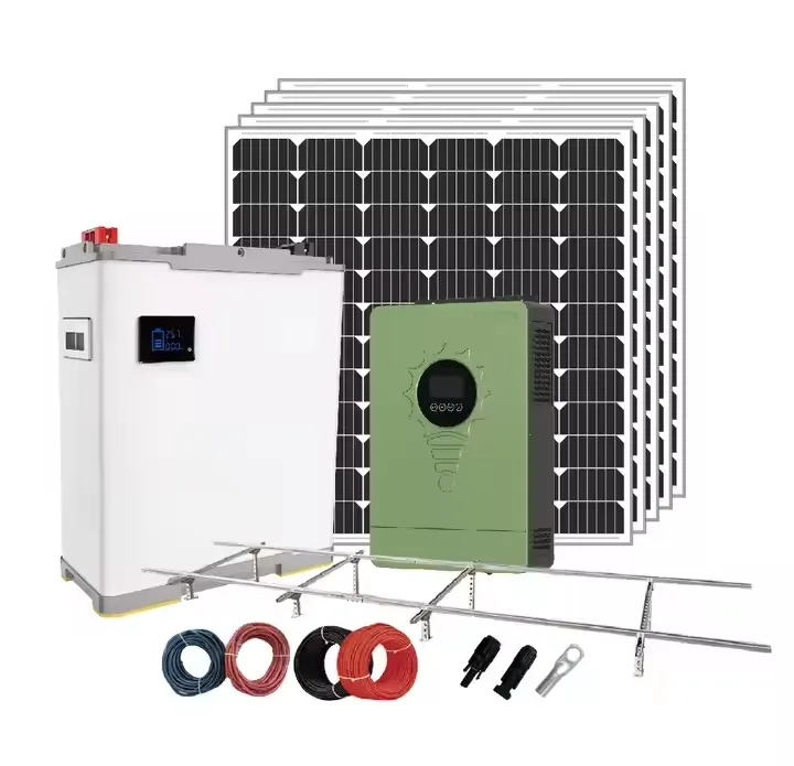 Sistema de Armazenamento de Energia Solar para Residências, Kit Solar Portátil, Sistema Solar Personalizado Off-Grid