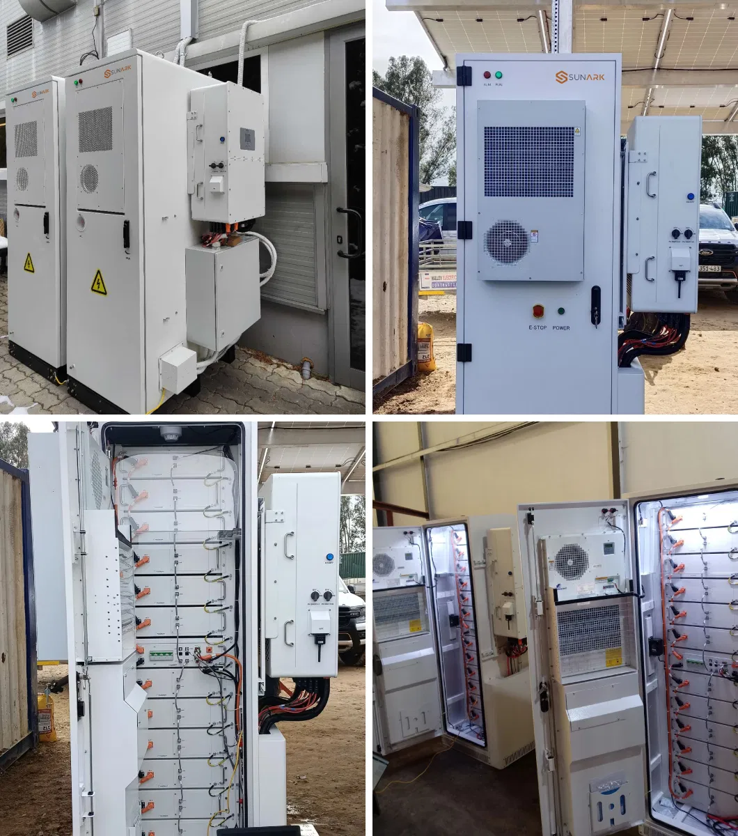 Sistema de Armazenamento de Energia Solar com Bateria de Backup Sunark Ess 30kw 50kw 60kwh