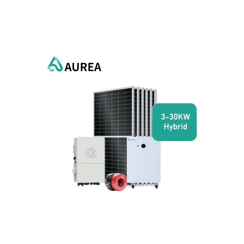 Estação de Energia Solar Residencial Aurea Complete 24V 48V Sistema de Armazenamento de Energia com Bateria de Lítio