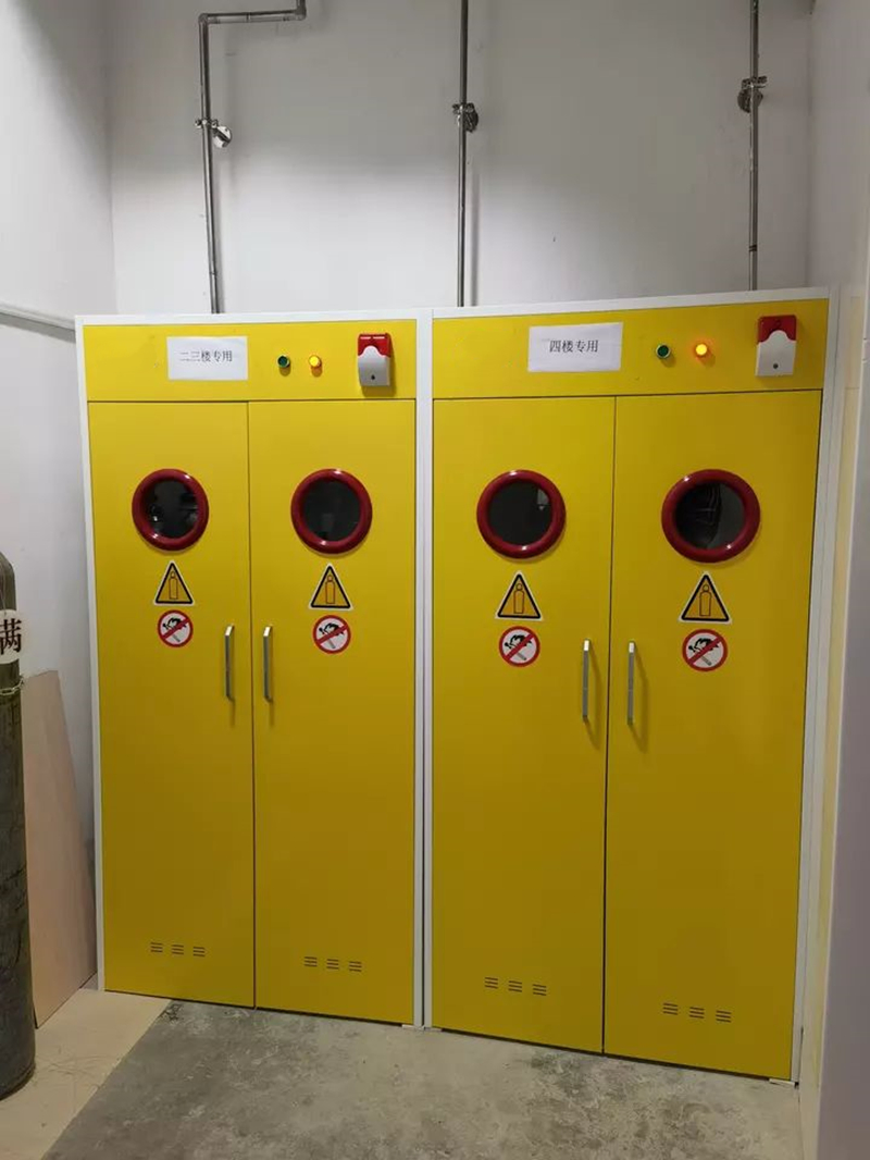 Armário de Segurança para Cilindros de Gás com Detector Sensível Armário para Três Garrafas