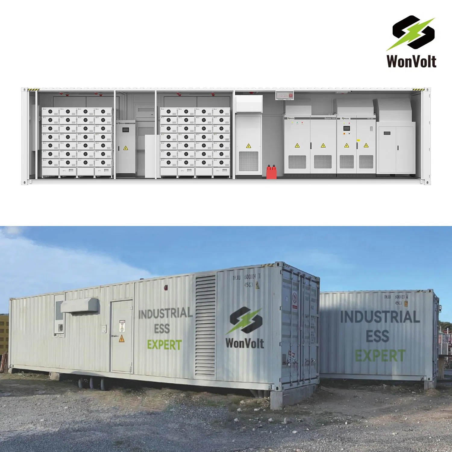 Integração de Armazenamento de Energia em Microredes na Alemanha 200kw 500kw 1MW 2MW Sistema de Energia Solar Fazenda Solar