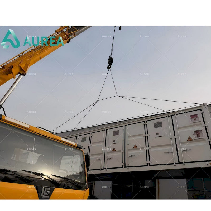 Aurea 1MW Sistema Solar 2mwh 1mwh Usina de Energia Solar Bateria de Lítio Fazenda Solar Tudo em Um Sistema de Armazenamento de Energia Bess