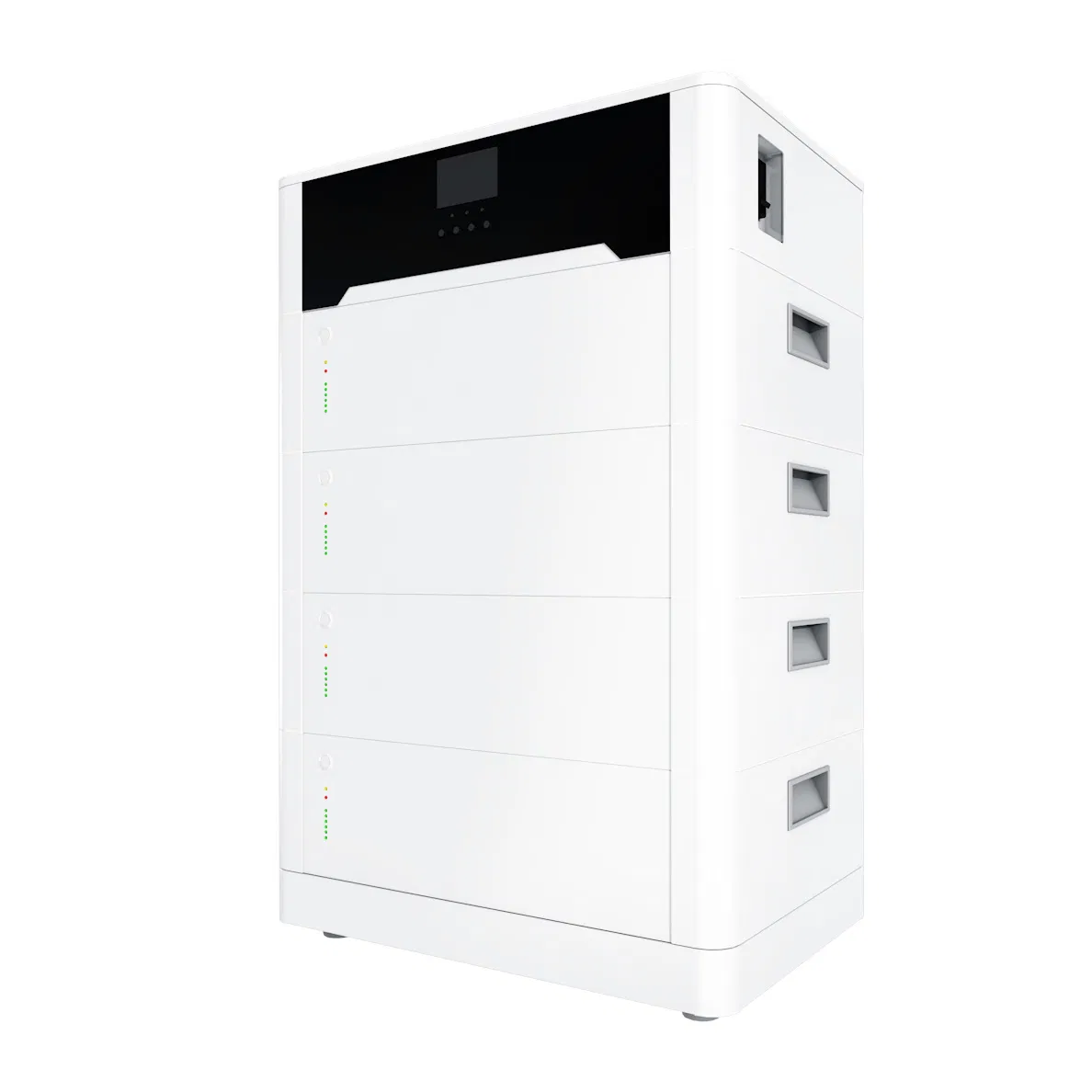 Sistema de Armazenamento de Energia Solar Empilhável com Bateria de Lítio Móvel para Suprimento de Energia de Backup