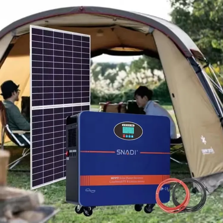 Gerador Solar Estação de Energia Portátil com Carga Solar 5kw Sistema de Armazenamento de Energia de Lítio
