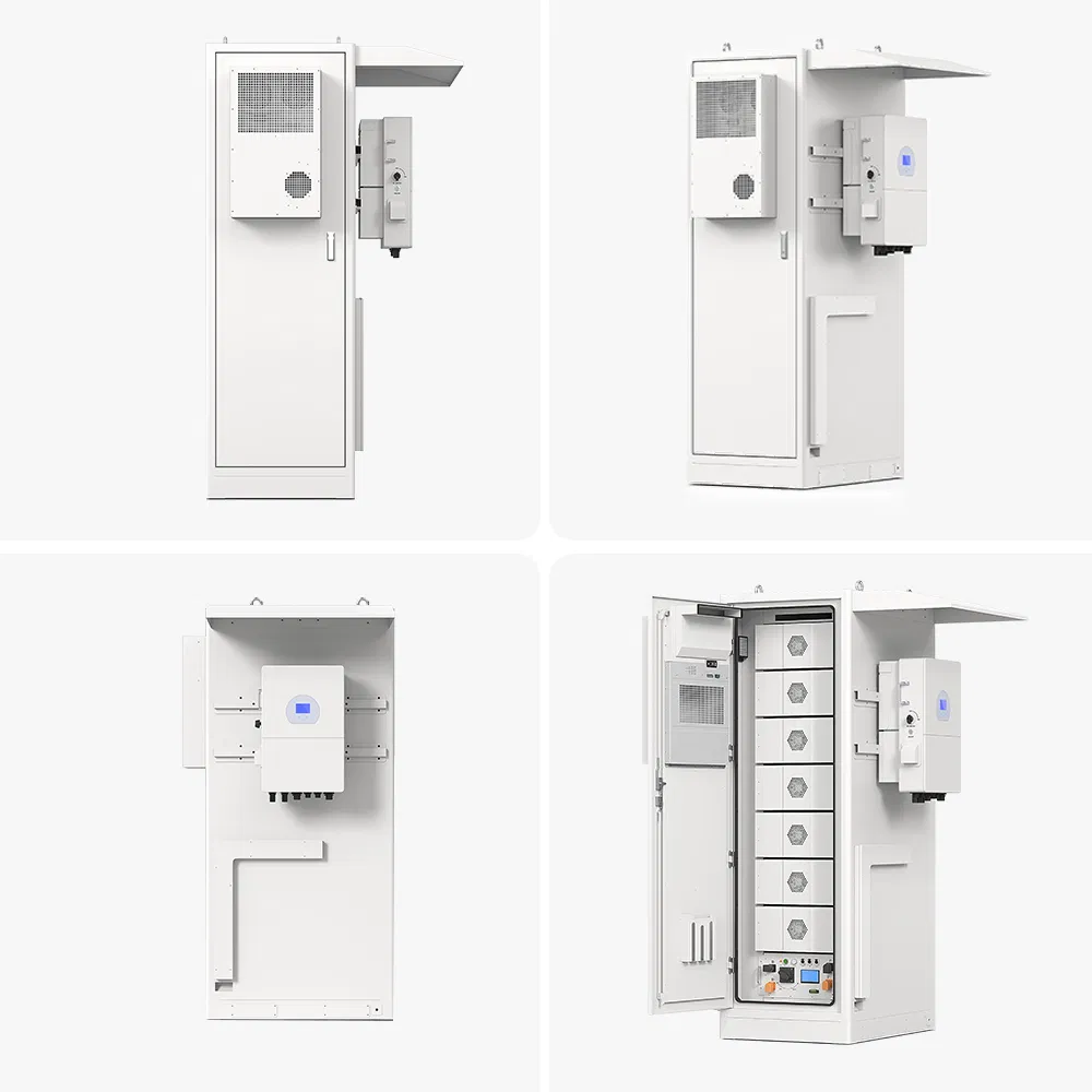 Sistema de Armazenamento de Energia Solar com Resfriamento a Ar - Solar Cabinet 30-50kw Inversor 100kwh Lítio LiFePO4 Tudo em Um para Uso Comercial e Industrial