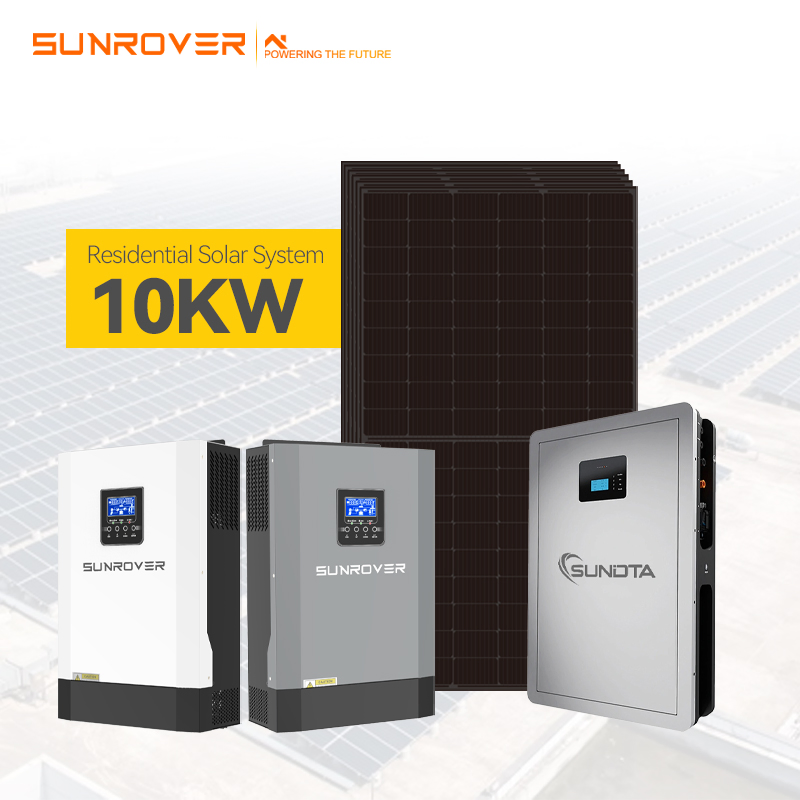 Sistema de Energia Solar Residencial 10kw12kw Inversor Off Grid Sistema de Armazenamento de Energia Solar Venda Quente na Tanzânia