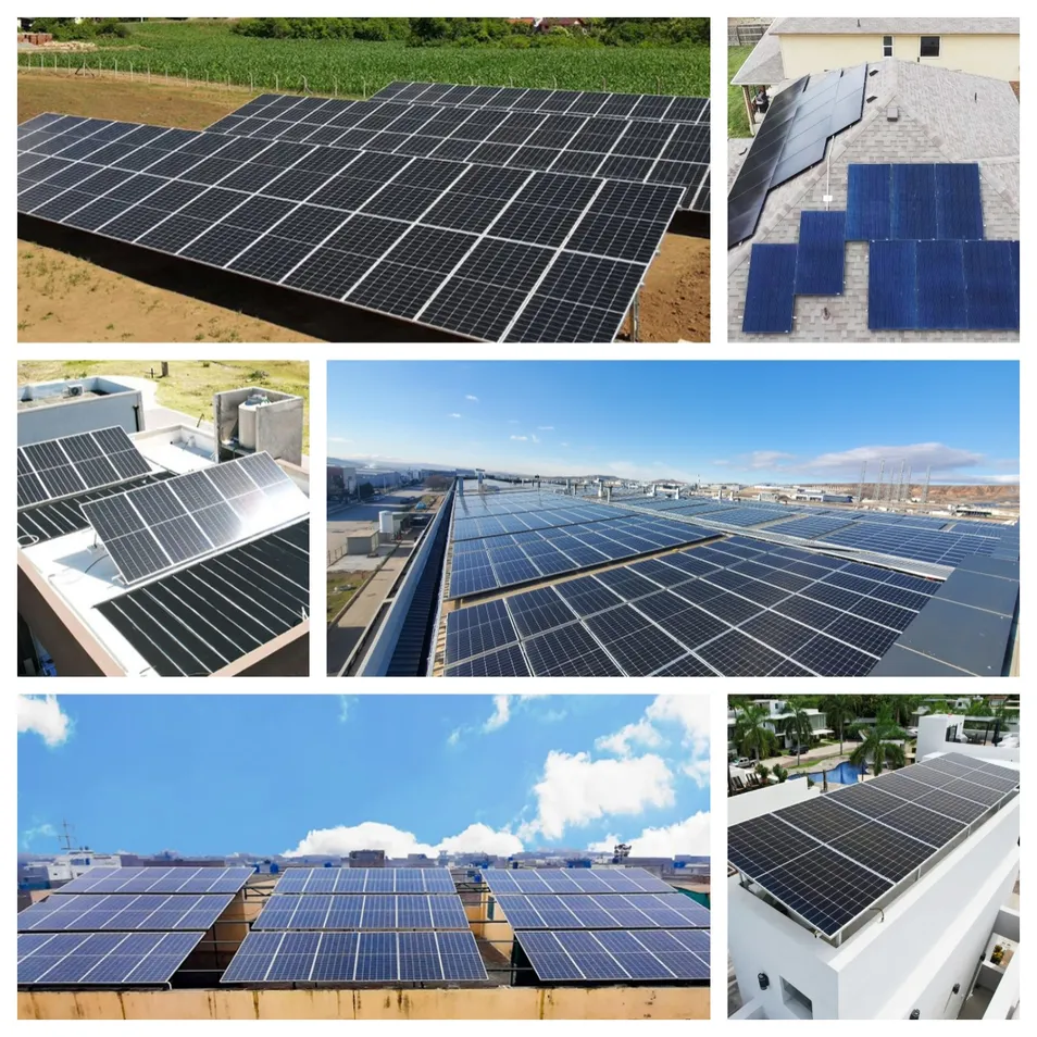 Instalação do painel solar