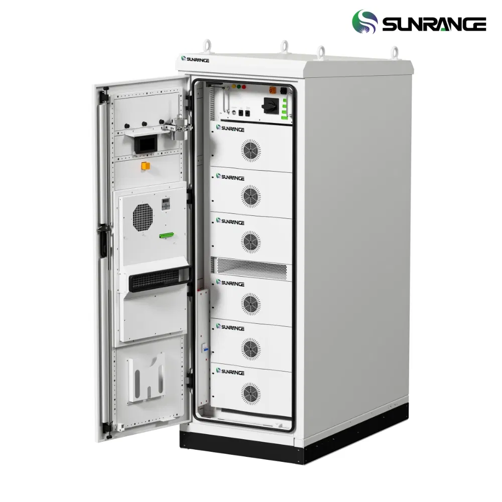 Gabinete de Energia Solar Tudo em Um Sunrange Microgrid 50kw a 200kw Sistema Pré-Wirado Plug and Play com Inversor MPPT e Armazenamento de Energia