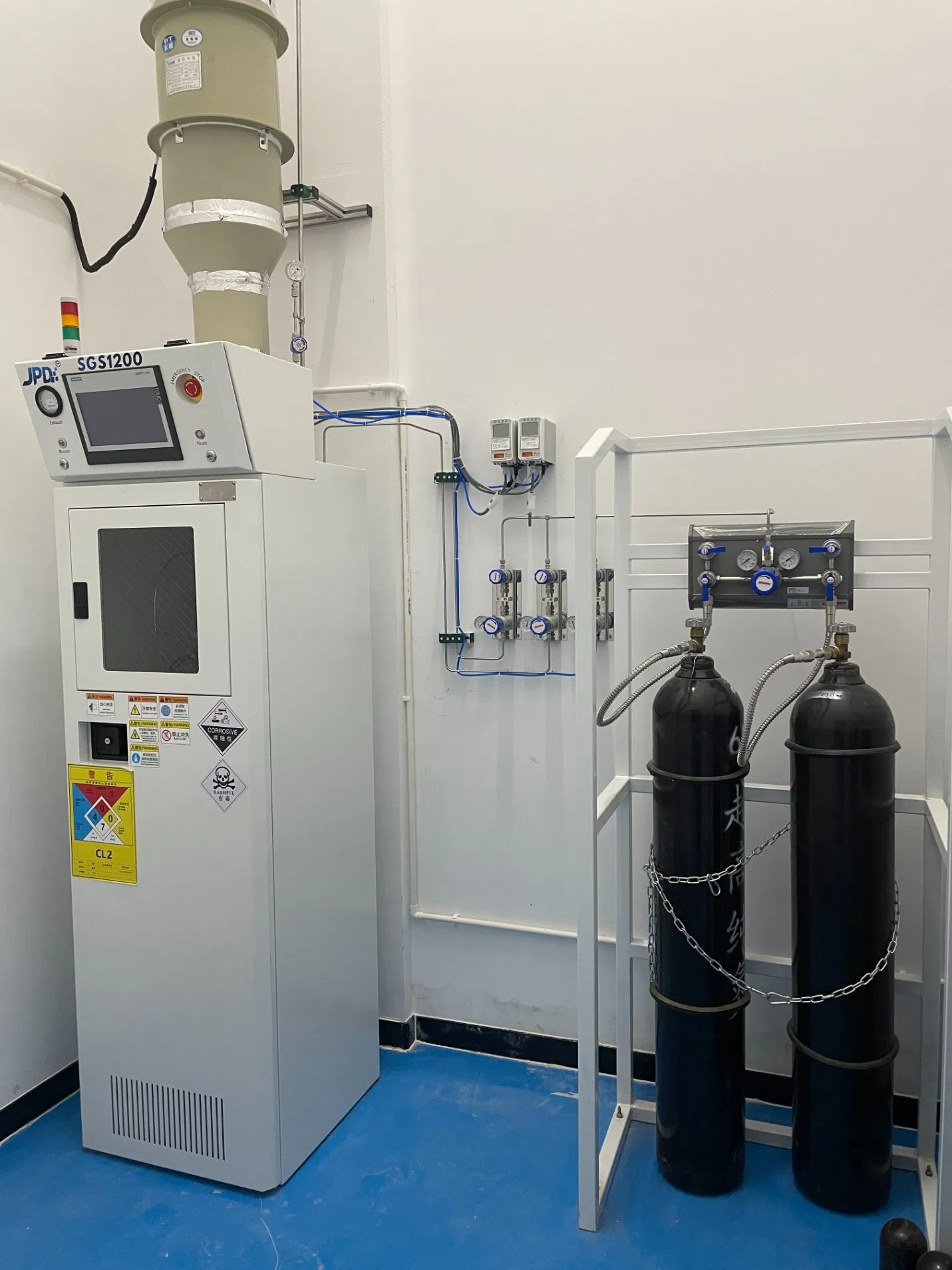 Sistema de Manifold de Aço Inoxidável, Armário de Válvula Automática para Entrega de Gás de Ultra Alta Pureza em Semicondutores