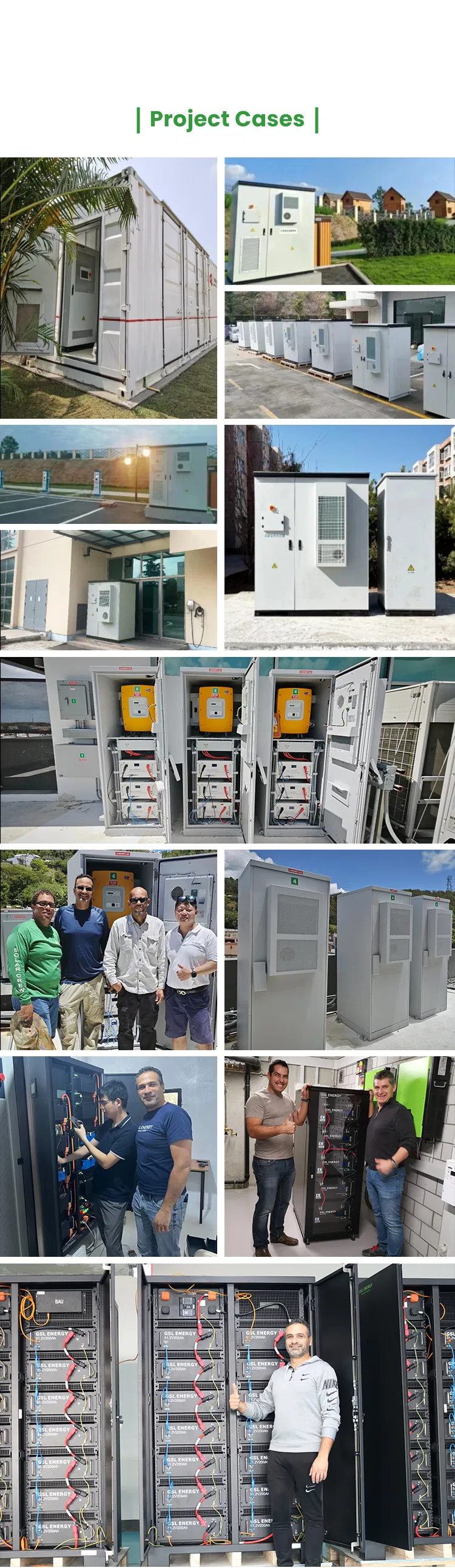 Sistema de Armazenamento Comercial Alta Tensão 60kwh 48V 100ah LiFePO4 Armazenamento de Energia Solar Off-Grid Industrial e Comercial