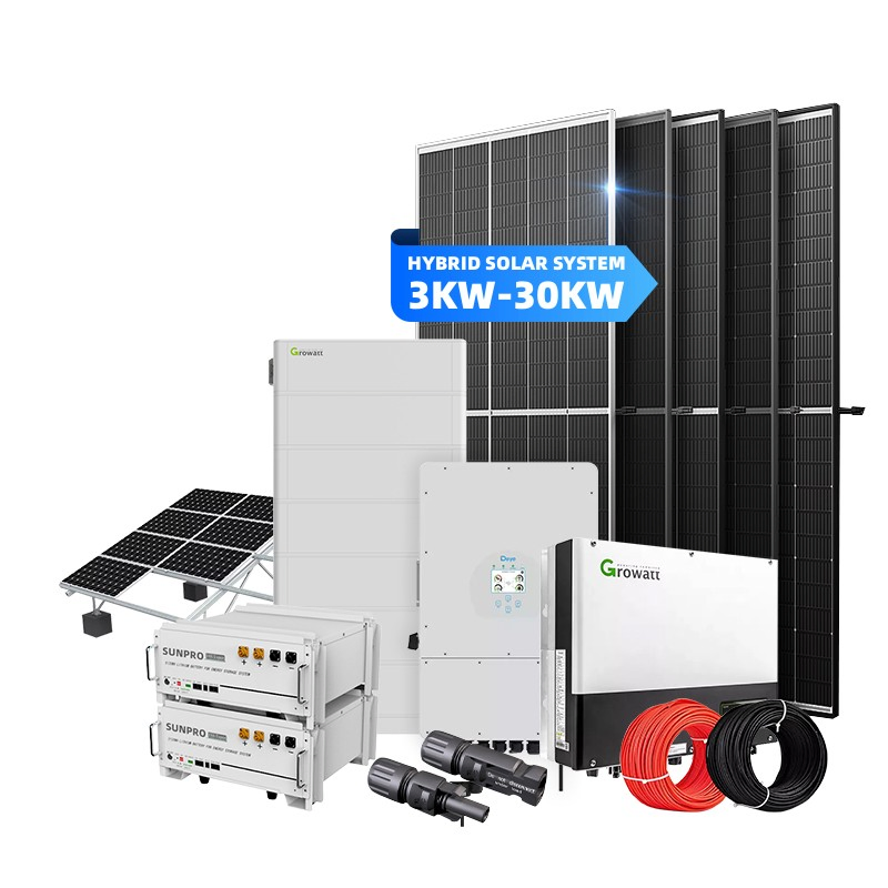 10kwh 15kwh 200ah 280ah LiFePO4 Bateria Sistema de Armazenamento de Energia Residencial Sistema Solar Sistema de Energia Solar Sistema Fotovoltaico fora da Rede Telhado Solar ou Montado no Solo