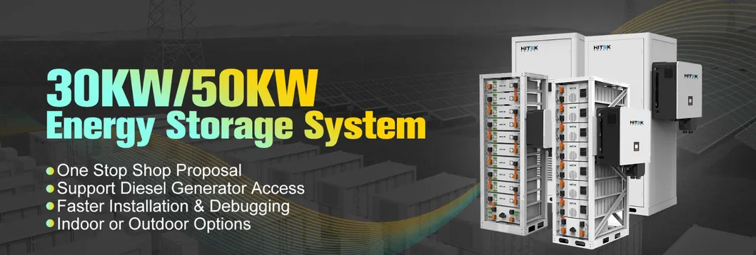 Sistema de Armazenamento de Energia em Bateria LiFePO4 Tudo em Um 30kw 50kw