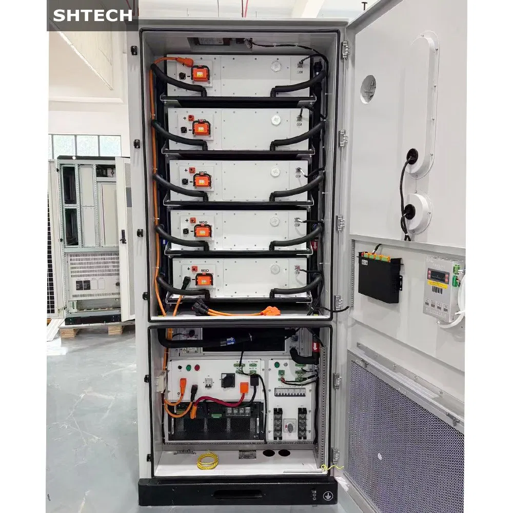 Todos em Um 20FT 40FT Sistema de Armazenamento de Energia Solar Bess 241kwh 261kwh Armário Resfriado a Líquido LiFePO4 Bateria Comercial de Painéis Solares