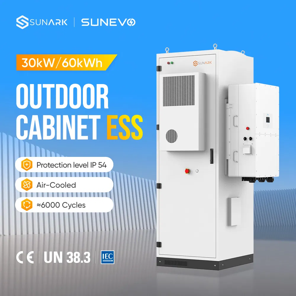 Sistema de Armazenamento de Energia Solar com Bateria de Backup Sunark Ess 30kw 50kw 60kwh