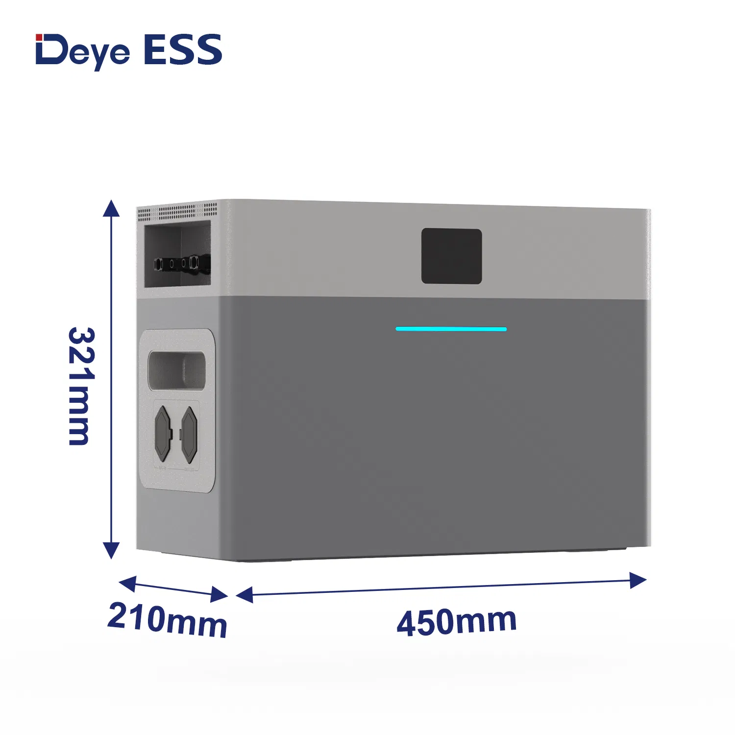 Deye Ess Ae-Fs2.0-2h2 Sistema de Armazenamento de Bateria Solar Portátil para Carregamento ao Ar Livre de Lítio