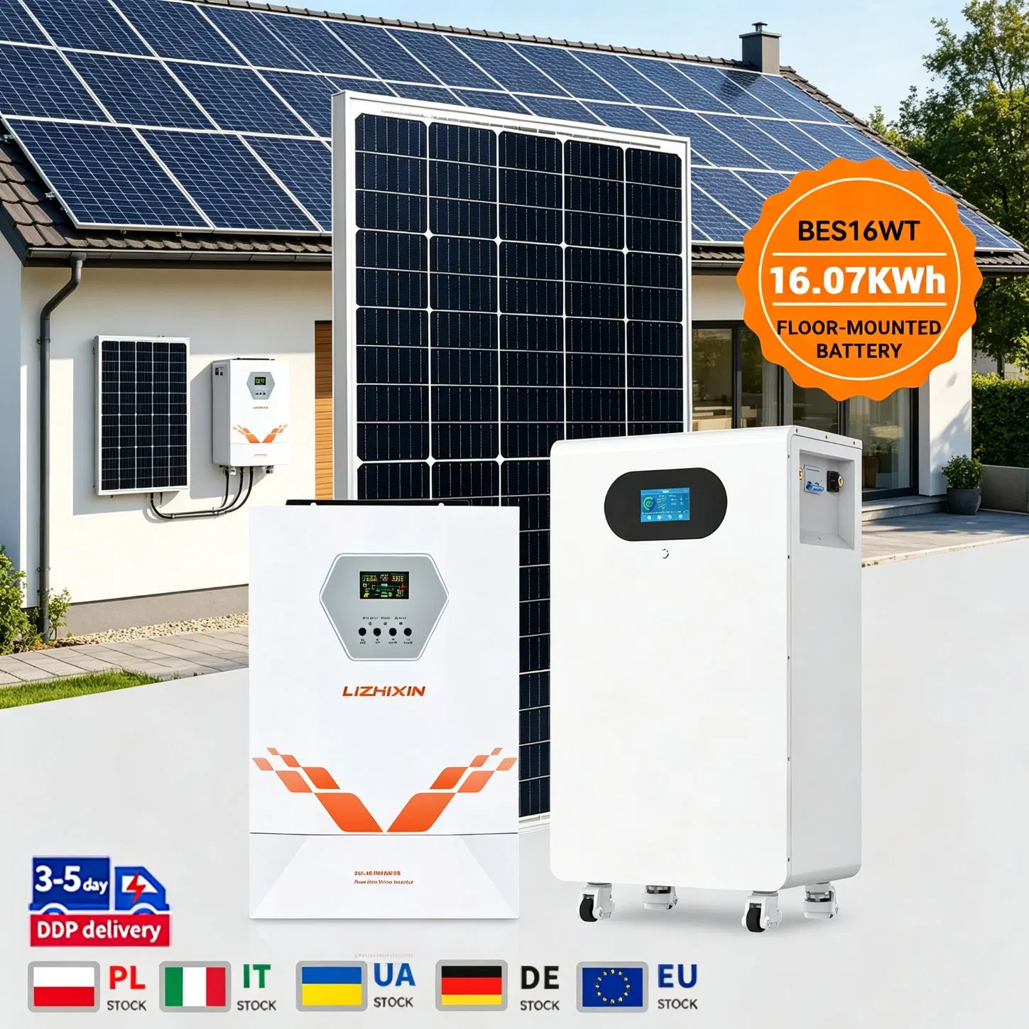 51.2V 314ah 16.07kwh LiFePO4 Bateria Montada no Chão Powerwall 280ah 300ah 15kwh 16kwh Sistema de Armazenamento de Energia Solar Residencial Pode