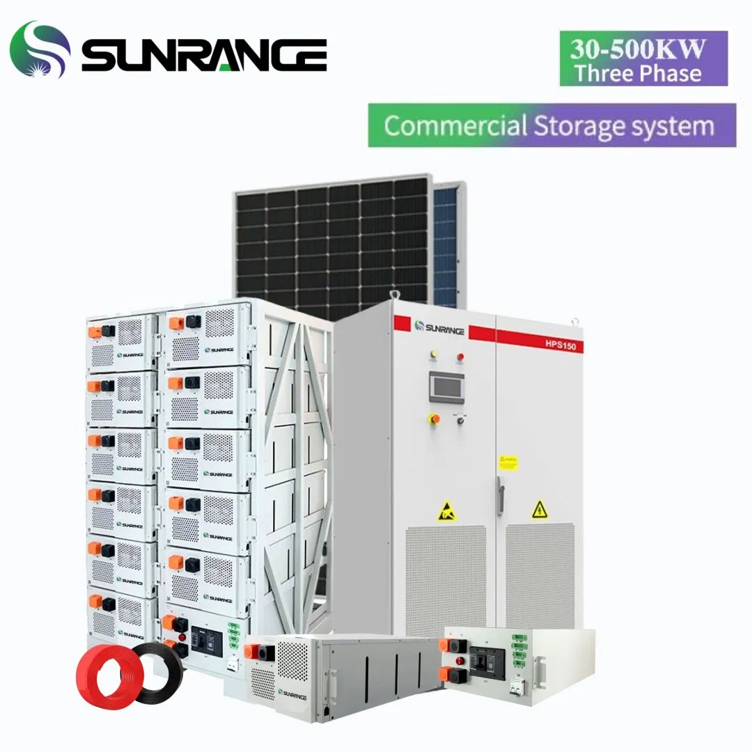 Sistema de Energia Solar Armazenamento de Energia Sistemas de Bateria de Lítio Gerador 50kw 60kw 80kw 100kw Sistema Híbrido de Energia Solar 0.5c 1c Sistema de Armazenamento Solar