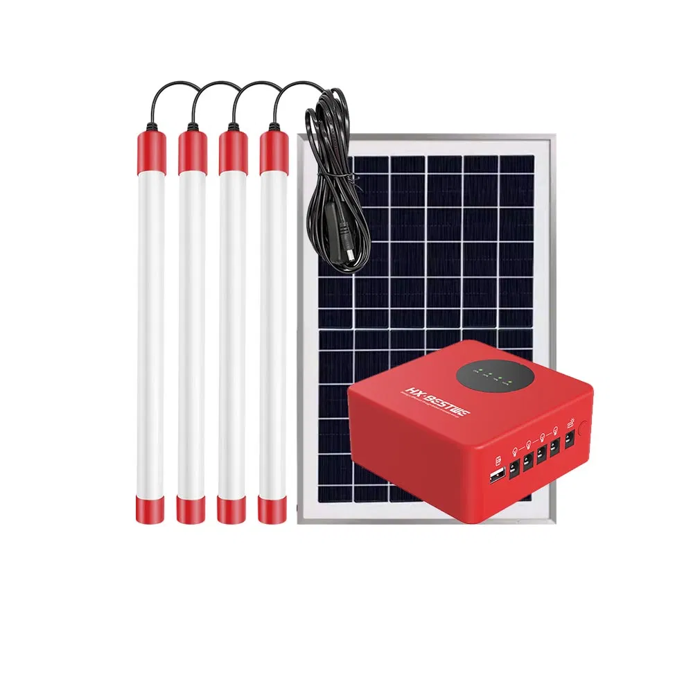 Sistema de Energia Solar Integrado Off Grid com Iluminação e Armazenamento de Bateria de Backup