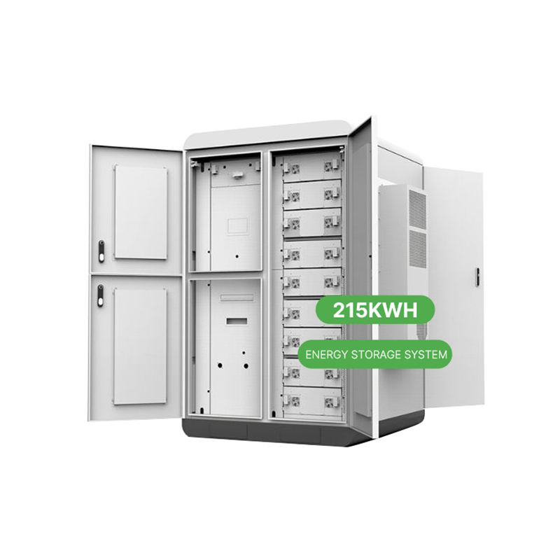 215kwh Sistema de Armazenamento de Energia Comercial e Industrial Tudo em Um 215kw Sistema Híbrido de Energia Solar com Bateria de Íon de Lítio