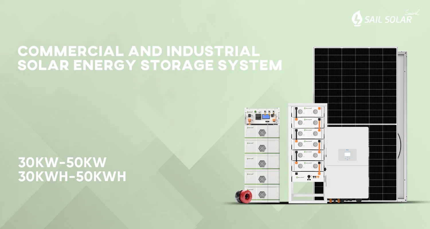 Sistema de Energia Solar Híbrido Comercial 30kw 40kw 50kw