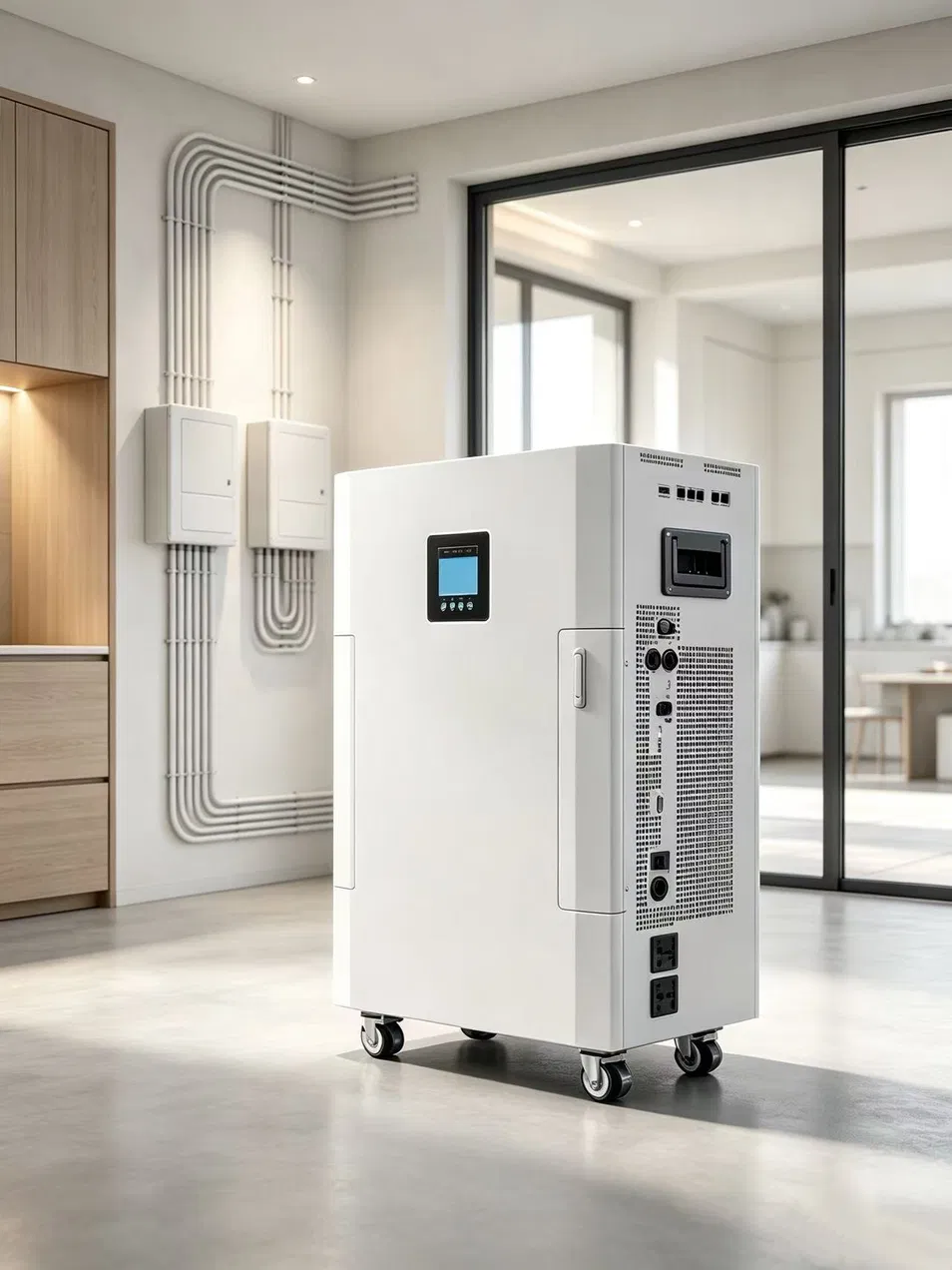 Sistema de Armazenamento de Bateria Pronto para Solar 5kw 196ah 51.2V LiFePO4 Backup de Energia para Residência