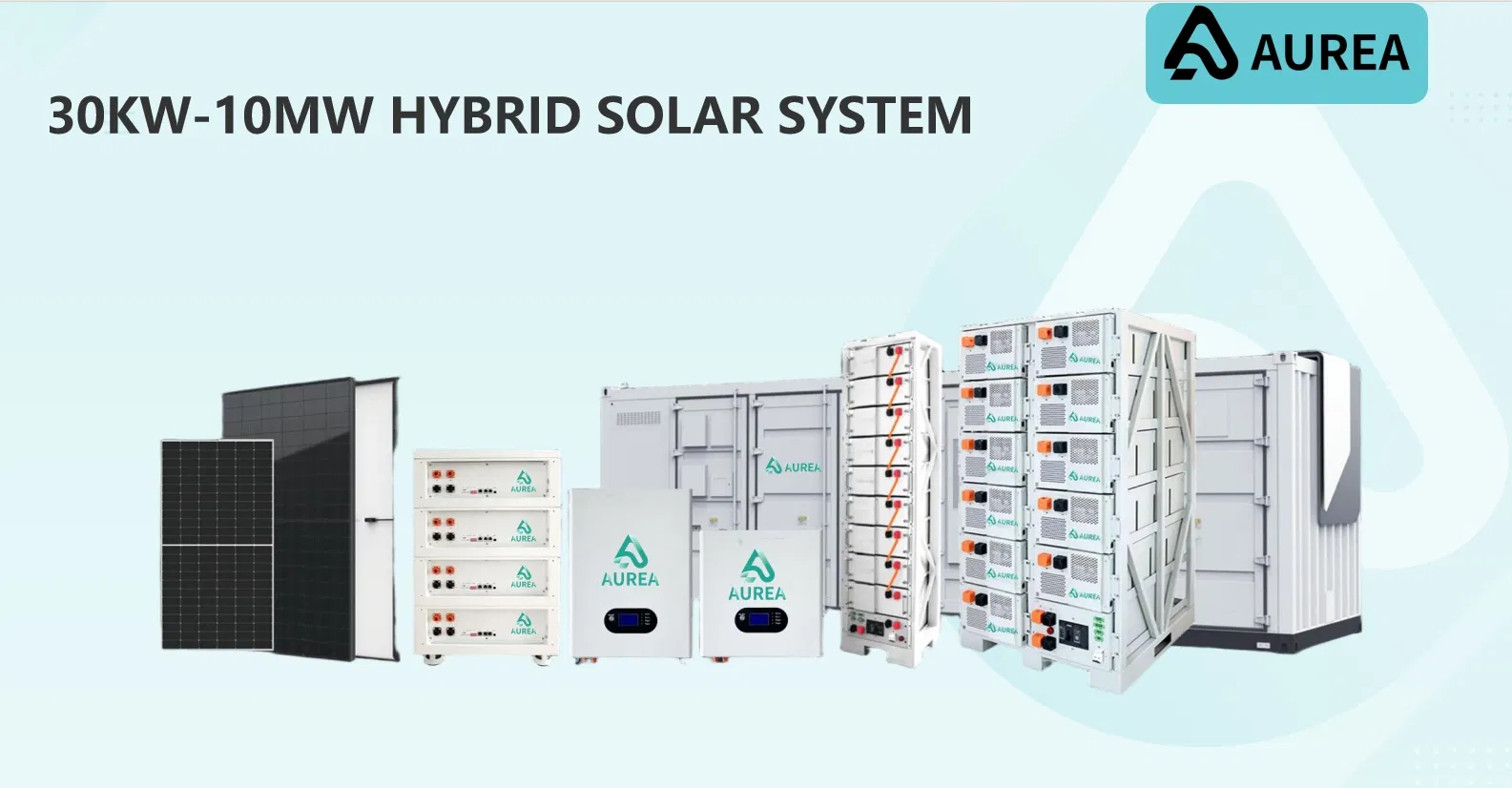 Sistema Solar Híbrido Comercial e Industrial com Armazenamento de Bateria de Lítio