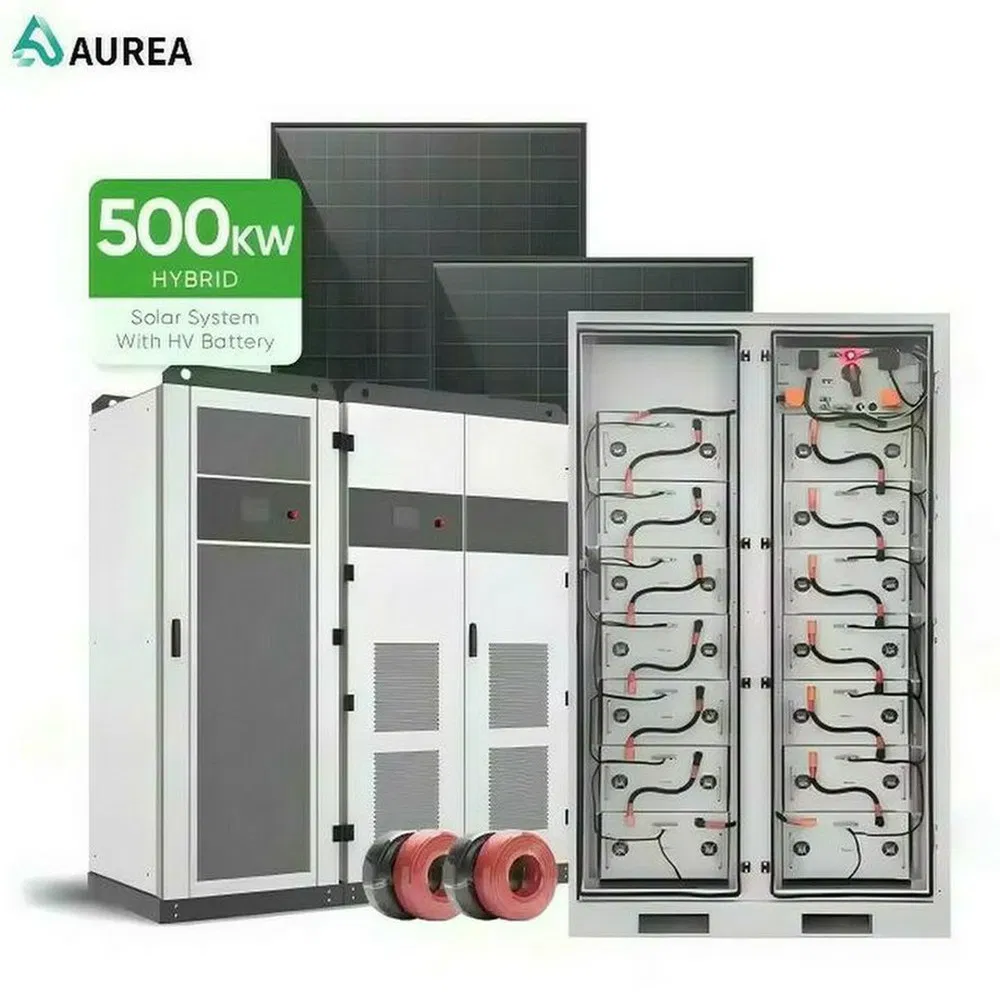 Aurea 250kw 350kw 450kw 550kw on off Grid Hybrid Solar System Commercial Industrial Energy Storage Solar System with Lithium Battery