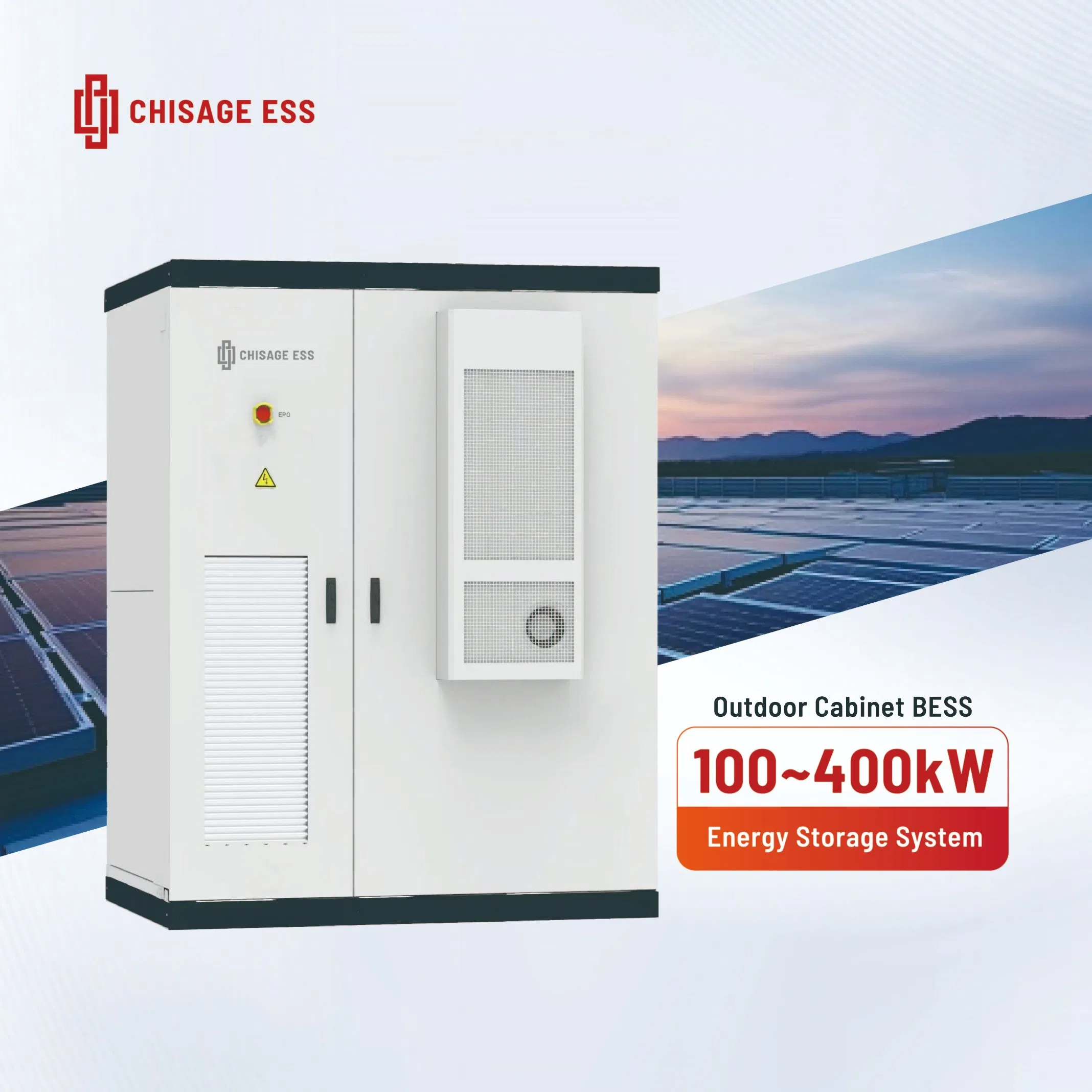 100kw 215kwh Sistema de Armazenamento de Energia Solar Inteligente Tudo em Um para Indústria e Comércio Bess