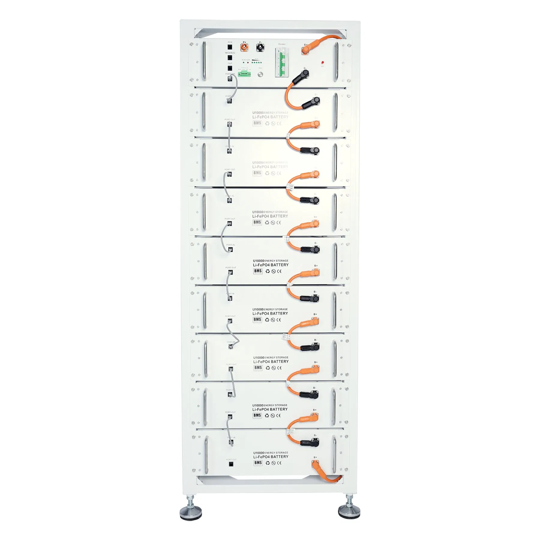 Sistema de Armazenamento de Energia Solar Personalizado 5.12kwh com Bateria de Fosfato de Ferro Lítio para Armazenamento em Alta Tensão em Vila Residencial Fotovoltaica