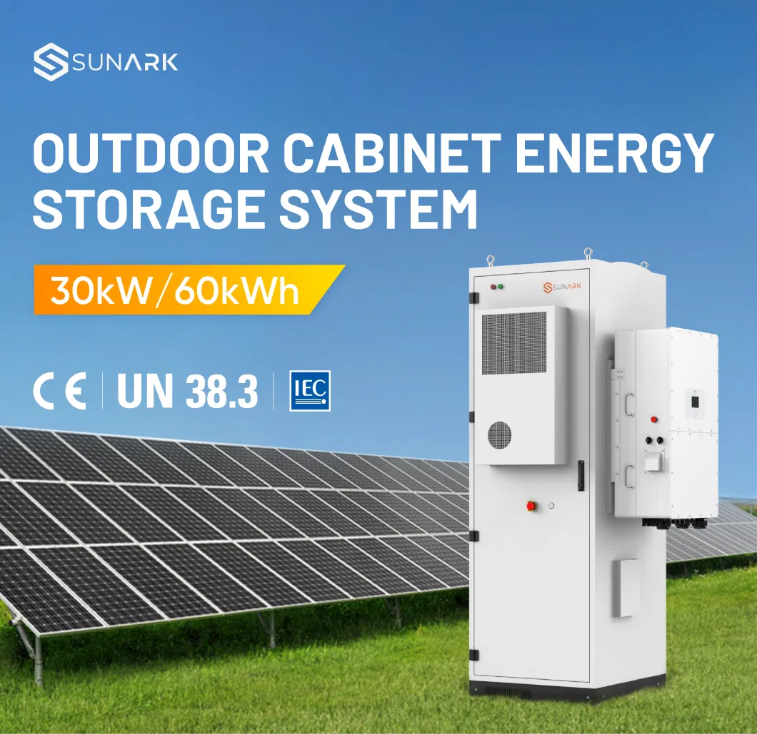 Sistema de Armazenamento de Energia Solar com Bateria de Backup Sunark Ess 30kw 50kw 60kwh
