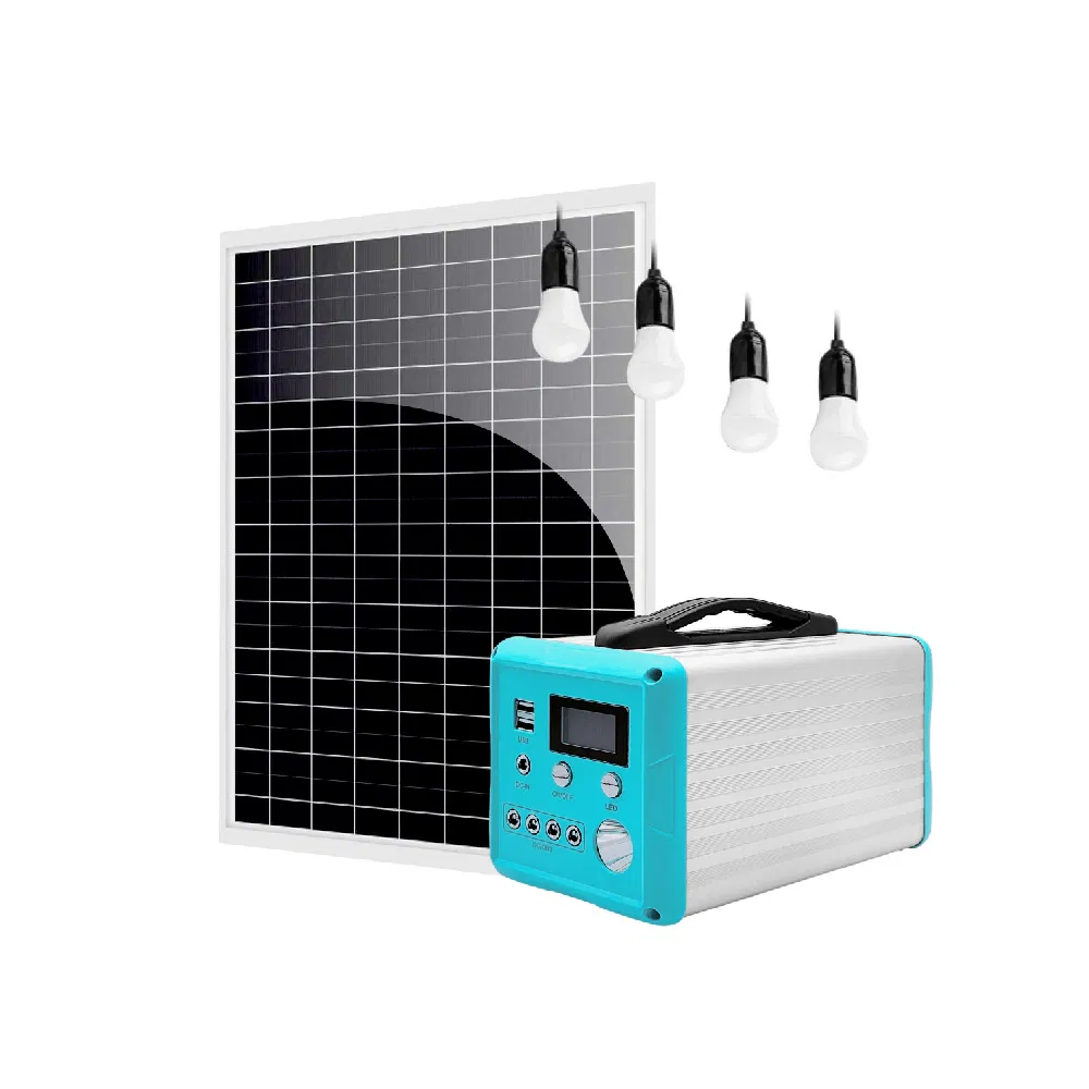 Sistema de Iluminação Portátil para Casa com Painel Solar Sistema Solar para Casa Sistema de Armazenamento de Energia Solar Bateria Sistema Completo de Kit de Energia Solar