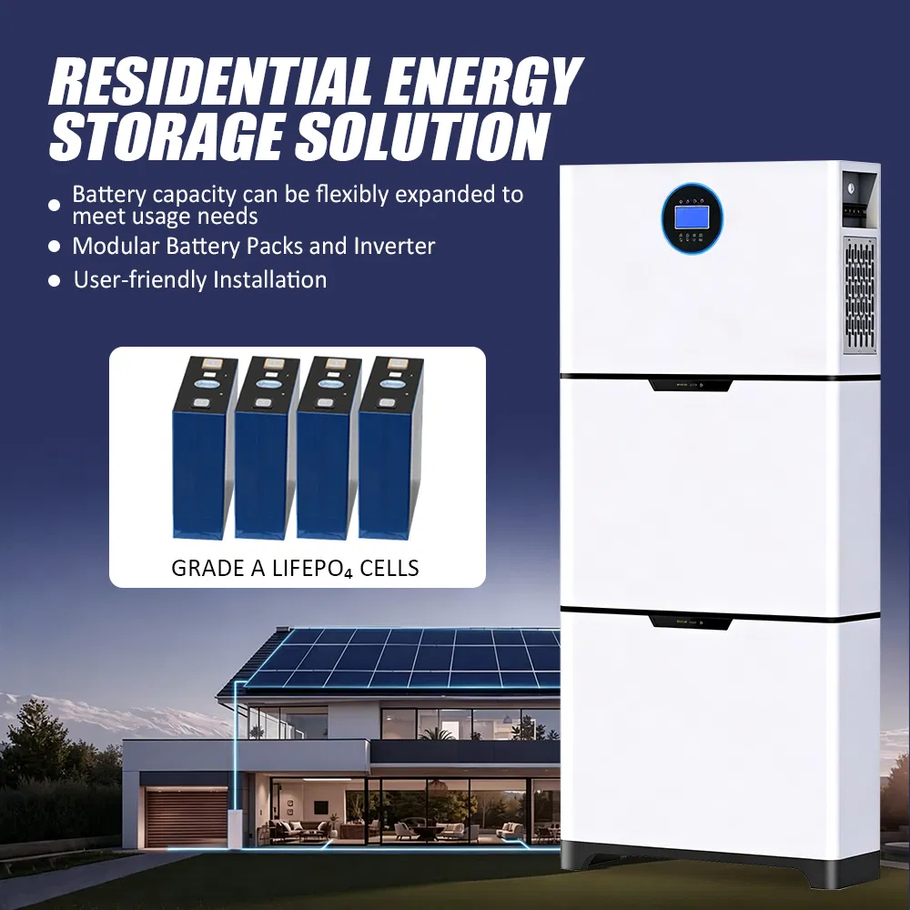 Sistema de Armazenamento de Energia Solar Tudo-em-Um com Inversor Híbrido 6kw Bateria de Lítio para Casa 51.2V Uso Residencial