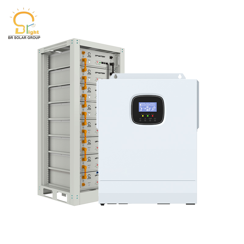 3kw 5kw 10kw 30kw Painel PV completo no inversor de grade Kit bateria de lítio armazenamento de energia fora da rede WiFi alimentação Solar Sistema doméstico