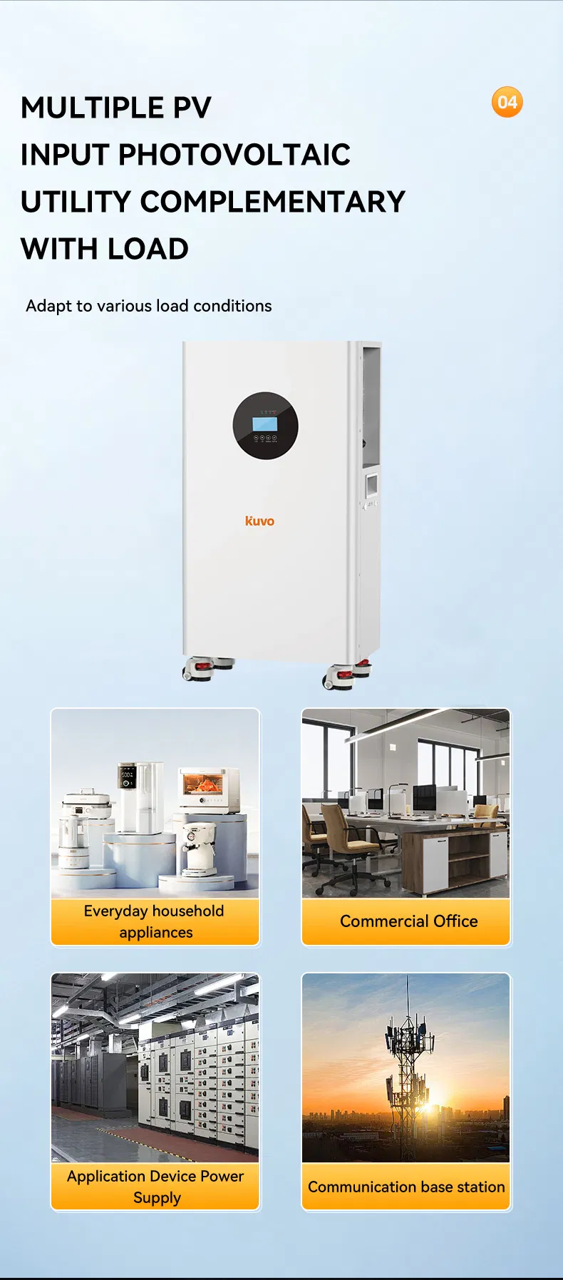 Sistema de Armazenamento de Energia Solar de Alta Eficiência 3.6kw 8kwh com MPPT, Monitoramento WiFi e Proteção Inteligente BMS
