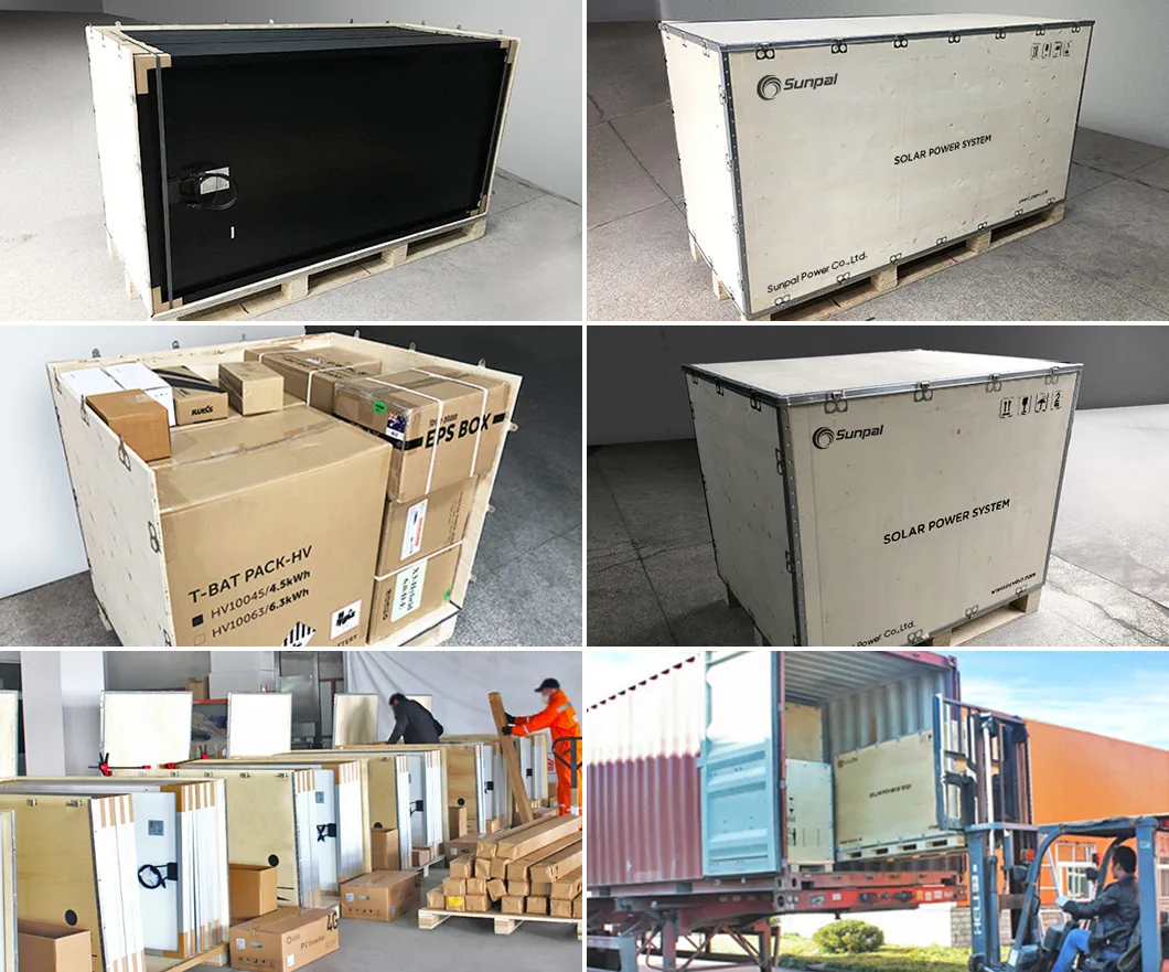 Embalagem e transporte do produto solar 2