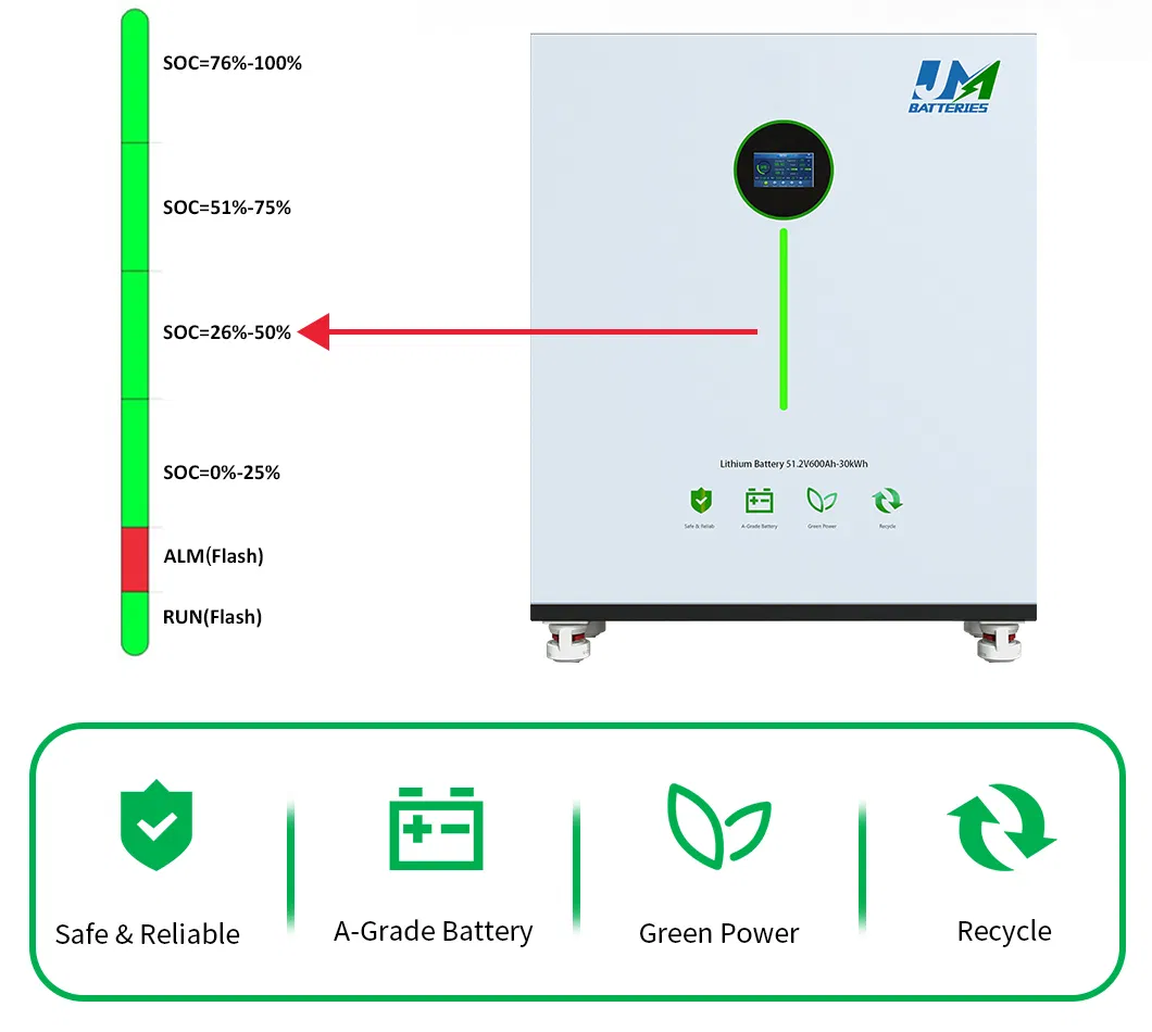 JM LiFePO4 48V 600ah 30kwh Sistema de Armazenamento de Energia Solar 2