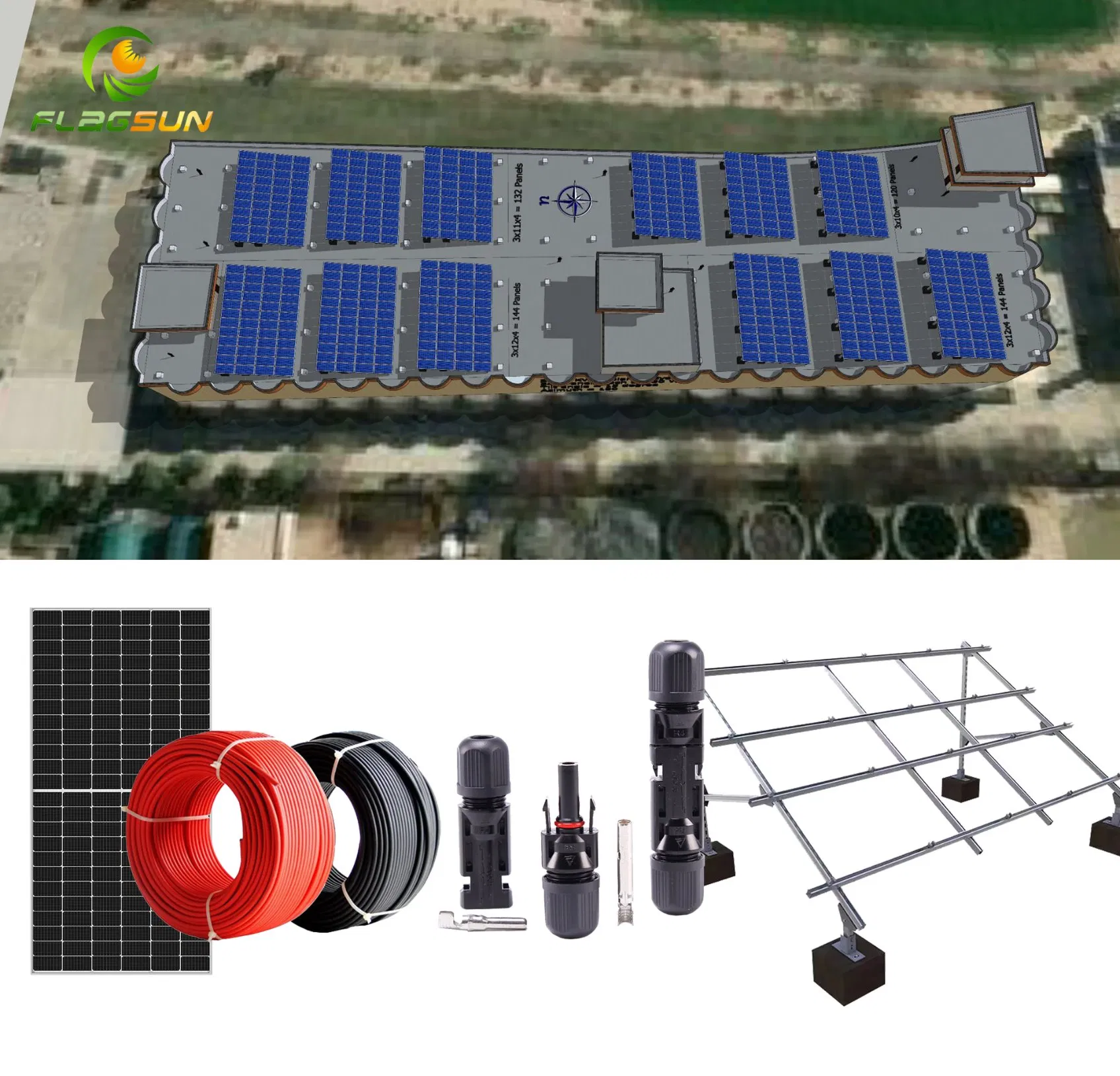 Sistema de Armazenamento de Energia Solar Fotovoltaica de Alta Qualidade 5kw 10kw para Suprimento de Energia de Backup em Casa