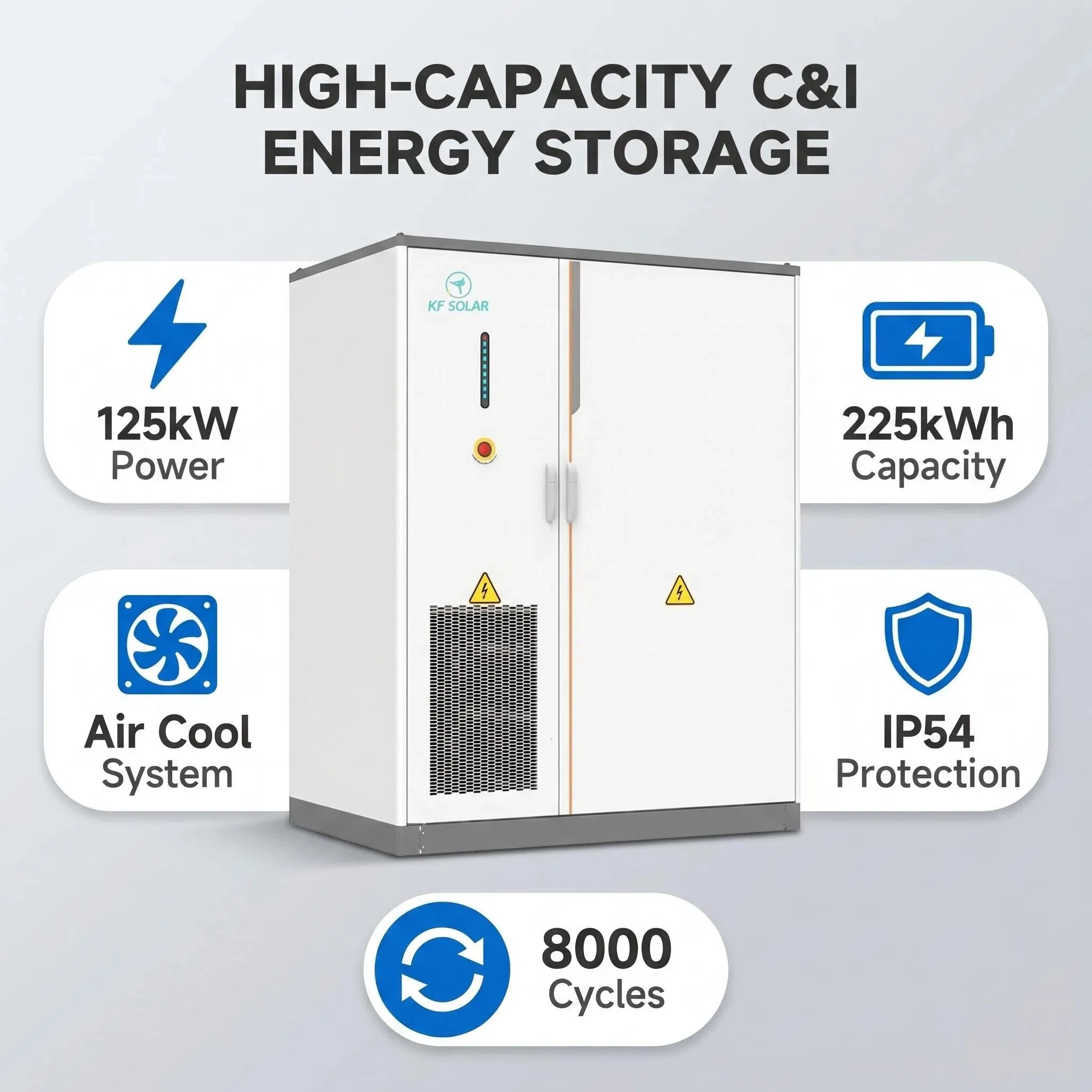 Sistema de Armazenamento de Energia Solar de Lítio Kfsolar com Inversores Bidirecionais