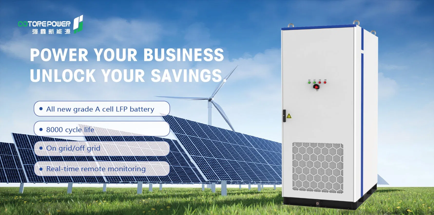 LiFePO4 Solar PV Bess Ess 215kwh 5mwh Megawatt Industrial Comercial Ar Lítio Gerador Energia Backup Bateria Contêiner Sistemas de Armazenamento de Energia